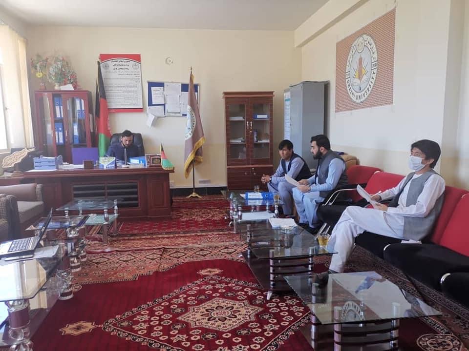 Internal evaluation continues from the first and second period of the high-end of the Ghazni University